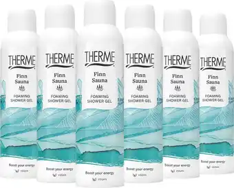 6x therme shower foaming 200 ml finn sauna