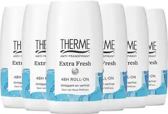 Bol.com 6x therme anti-transpirant extra fresh 48h roll-on deodorant 60 ml aanbieding