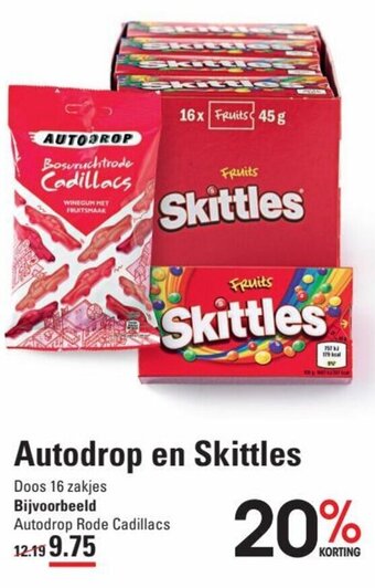 Autodrop en Skittles