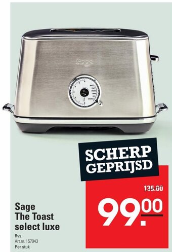 Sligro Sage The Toast select luxe aanbieding