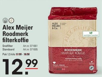 Sligro Alex Meijer Roodmerk filterkoffie aanbieding