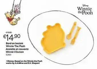 Bord en bestek winnie the pooh assiette et couverts winnie l’ourson