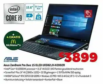 Exellent Asus zenbook pro duo 15 oled ux582lr-h2002r aanbieding