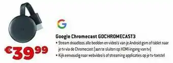 Exellent Google chromecast gochromecast3 aanbieding