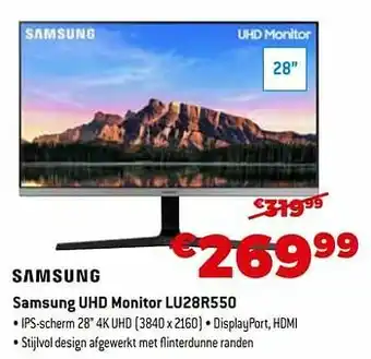 Expert Samsung uhd monitor lu28r550 aanbieding