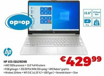 Exellent Hp 15s-eq1292nb aanbieding