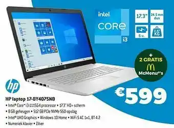 Exellent Hp laptop 17-by4075nb aanbieding