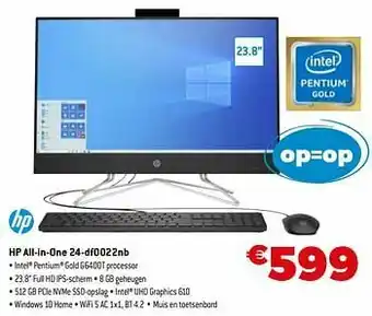 Expert Hp all-in-one 24-df0022nb aanbieding