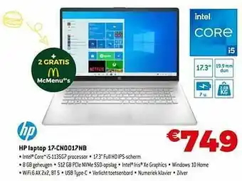 Expert Hp laptop 17-cn0017nb aanbieding