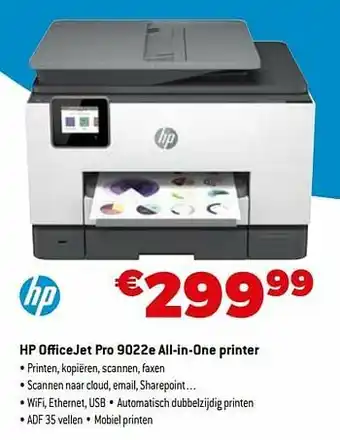 Expert Hp officejet pro 9022e all-in-one printer aanbieding