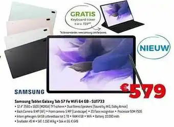 Expert Samsung tablet galaxy tab s7 fe wifi 64 gb - sut733 aanbieding