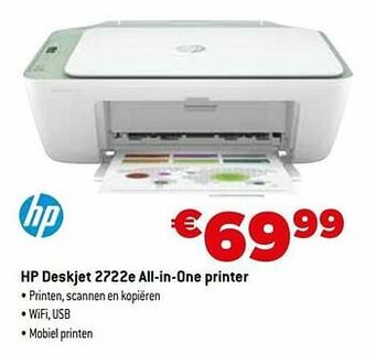 Exellent Hp deskjet 2722e all-in-one printer aanbieding