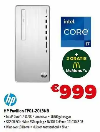 Expert Hp pavilion tp01-2013nb aanbieding