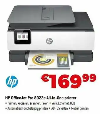 Hp officejet pro 8022e all-in-one printer