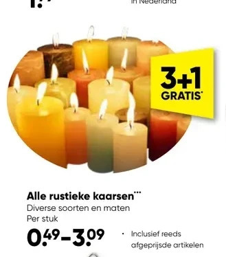 Alle rustieke kaarsen