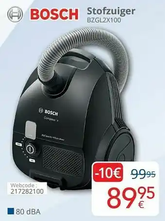Eldi Bosch stofzuiger bzgl2x100 aanbieding