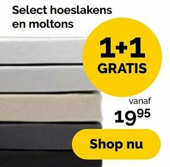 Beter Bed Select hoeslakens en moltons aanbieding