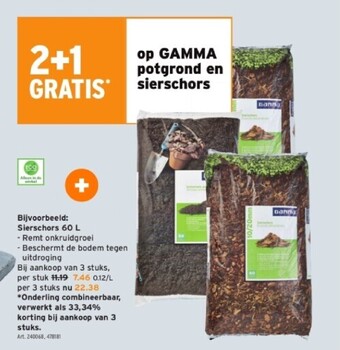 GAMMA Sierschors 60 l aanbieding