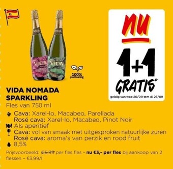 Jumbo Vida nomada sparkling fles van 750 ml aanbieding