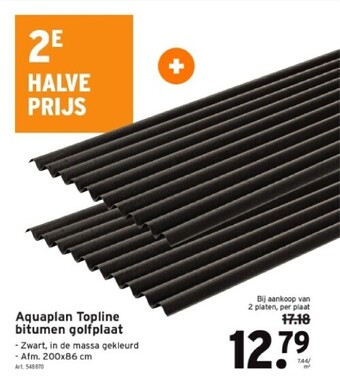 GAMMA Aquaplan topline bitumen golfplaat aanbieding
