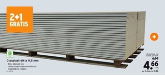 GAMMA Gipsplaat dikte 9,5 mm aanbieding