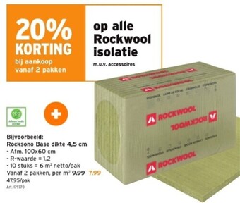 GAMMA Rocksono base dikte 4,5 cm aanbieding