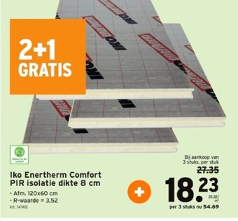 GAMMA Iko enertherm comfort pir isolatie dikte 8 cm aanbieding