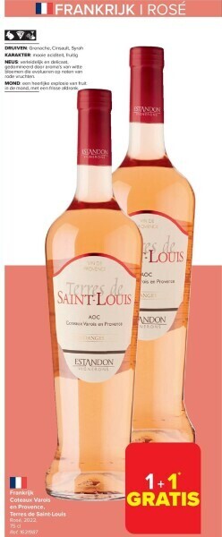 Carrefour Frankrijk coteaux varois en provence, terres de saint-louis aanbieding