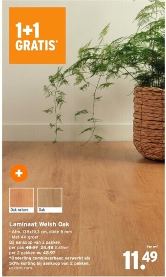 GAMMA Laminaat welsh oak aanbieding