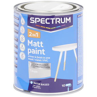 Action Spectrum 2-in-1 matte verf taupe aanbieding