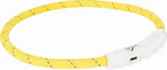 Trixie halsband hond flash lichthalsband usb tpu / nylon roze - 45x0.7 cm