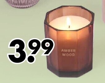 Wibra Kaars in glas aanbieding