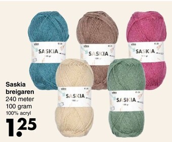 Wibra Saskia breigaren aanbieding
