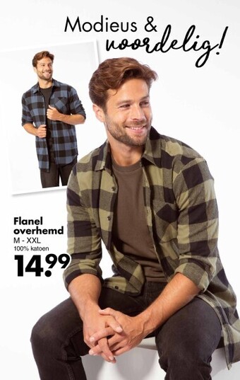 Wibra Flanel overhemd aanbieding