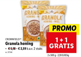 Lidl Granola honing aanbieding