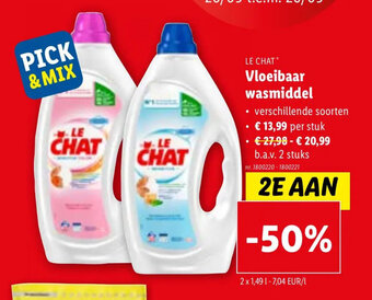Lidl Vloeibaar wasmiddel aanbieding