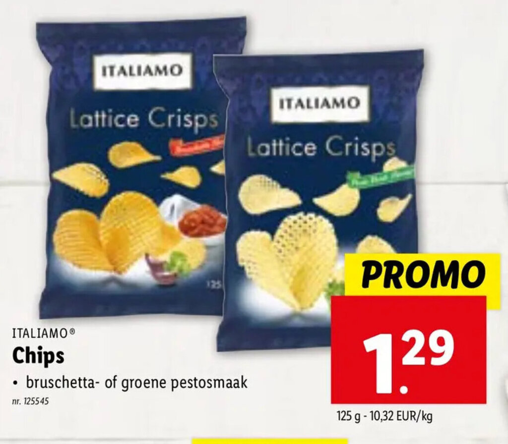 Chips promotie bij Lidl