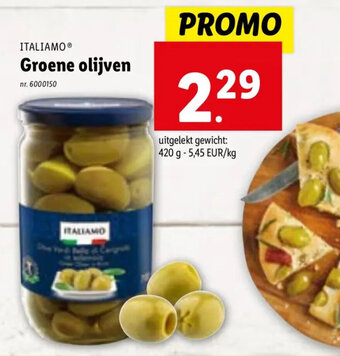 Lidl Groene olijven aanbieding