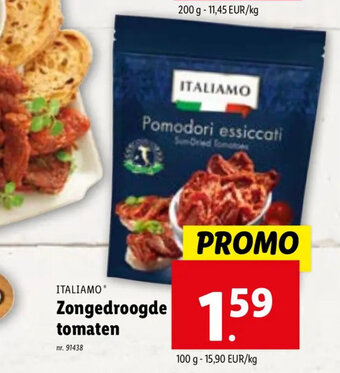 Lidl Zongedroogde tomaten aanbieding