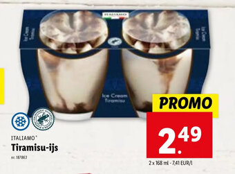Lidl Tiramisu ijs aanbieding