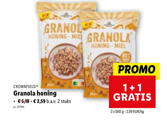 Lidl Granola honing aanbieding