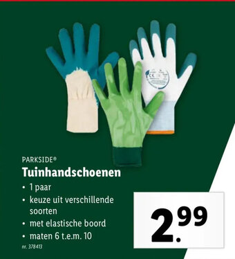 Lidl Tuinhandschoenen aanbieding