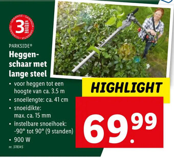 Heggenschaar met lange steel