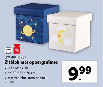 Zitblok met opbergruimte