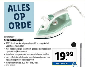 Lidl Stoomstrijkijzer aanbieding