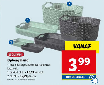 Lidl Opbergmand aanbieding
