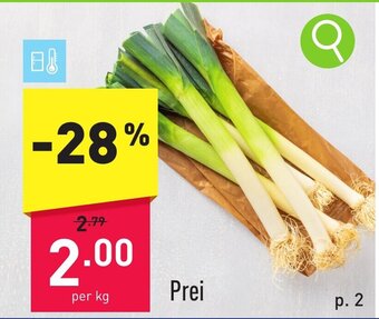 ALDI Prei aanbieding