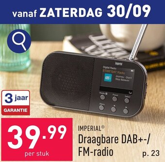 ALDI Draagbare DAB+-/ FM-radio aanbieding