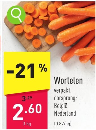 ALDI Wortelen 3 kg aanbieding