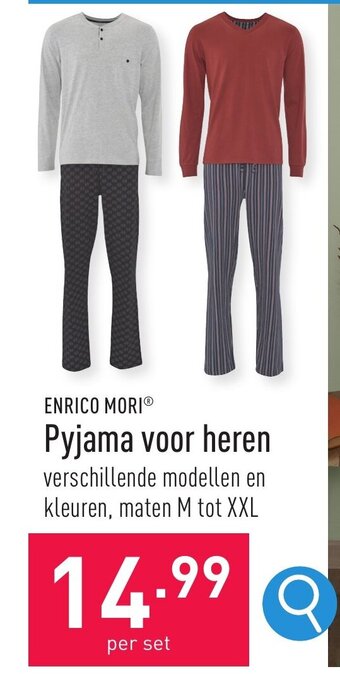 ALDI Pyjama voor heren aanbieding